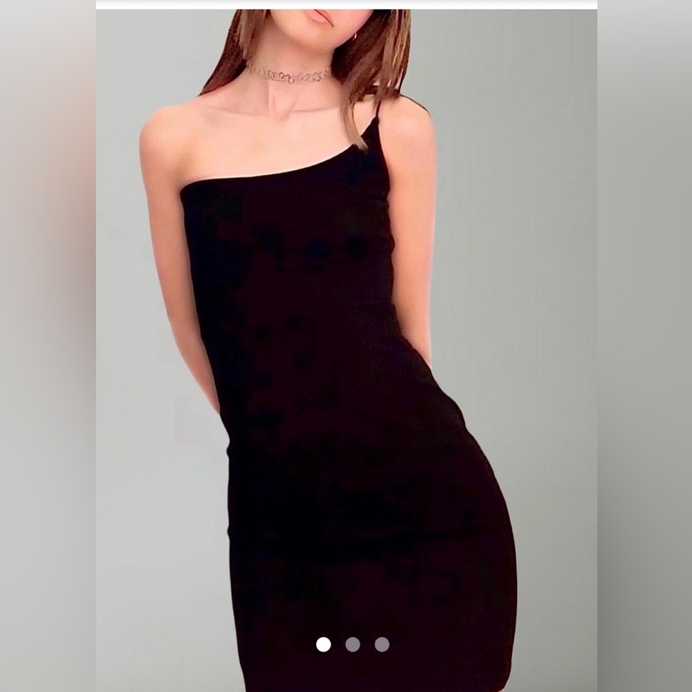 Princess Polly Chic‎ Black One-Shoulder Dress